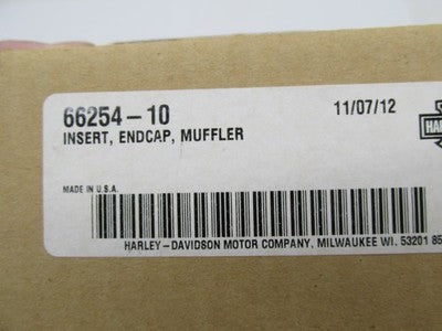 Harley NOS Genuine OEM V-Rod Muffler Endcap Exhaust Insert 66254-10