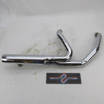 Harley OEM Stock 23+ Touring Catalyst Headers w/ Chrome Heat Shields 6