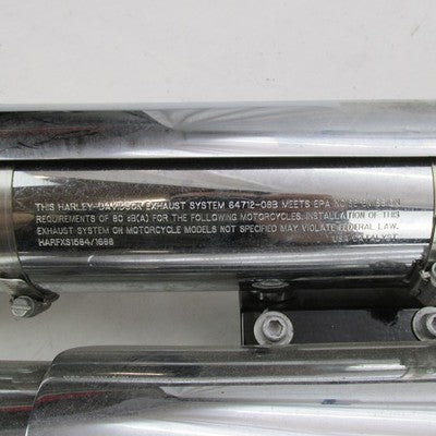 Harley-Davidson OEM 12-16 Softail Chrome Full Exhaust System 64711-08