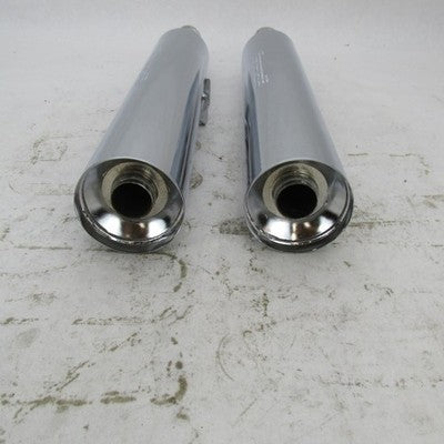 Pair of Harley Davidson OEM 18-28 Softail M8 Slip On Mufflers Chrome 6