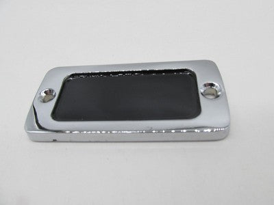 Harley Davidson Front Brake Master Cylinder Top Cover Chrome Smooth Black