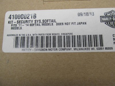 Harley-Davidson Genuine NOS Softail Security System Kit 41000021B