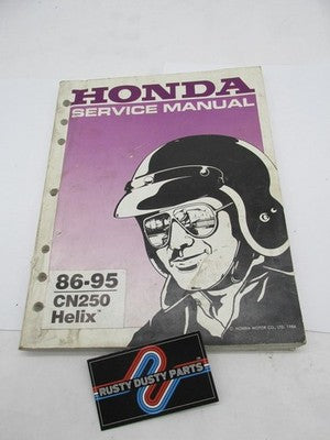 Honda Official Factory 1986-1995 CN250 Helix Service Shop Manual Book