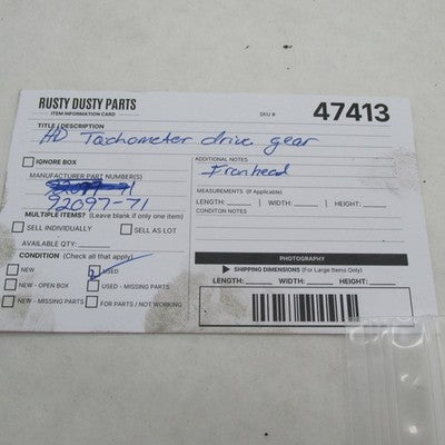 Harley Davidson OEM 71-80 Ironhead Sportster Tachometer Drive Gear 920