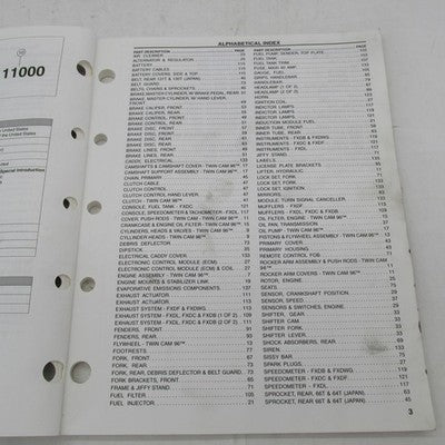 Harley-Davidson Official Factory 2011 Dyna Models Parts Catalog 99439-