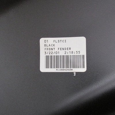Harley OEM NOS 99-02 Heritage Softail Front Fender Black Pinstripe 599
