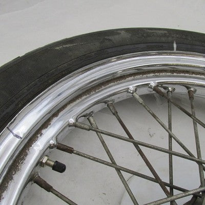Harley OEM 40-Spoke 19" Dual Disc Front Wheel w/ Dunlop Tire D401F 436