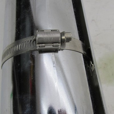 Pair of Harley OEM Stock Softail Street Bob Chrome Mufflers w/ Shields