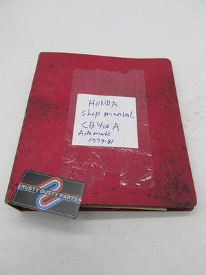 Honda Official Factory 1979-1981 CB400A Shop Service Manual Binder