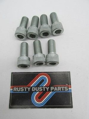 QTY 7 Harley-Davidson NOS 1/2"-13 x 1-1/8" Hex Socket Head Screws 3599