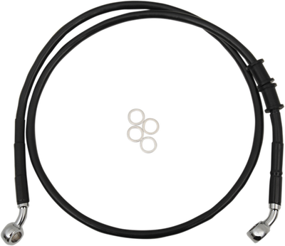 Drag Specialties Extended Stainless Steel Front Brake Line Kit 42-1/2"