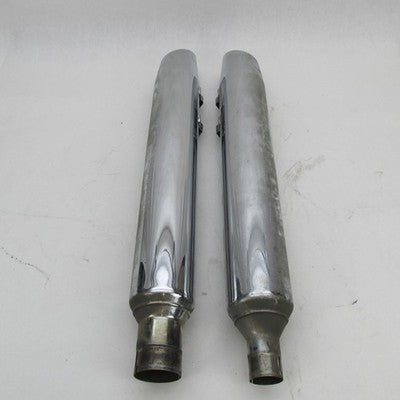 Harley Davidson OEM Stock Touring Chrome Mufflers Pair 64900235 649002