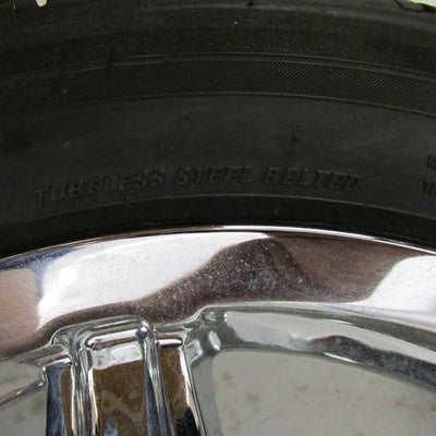 Pair of Milanni 15" x 6.5" Chrome Trike Wheel Tri Glide 185/60R15 Tire