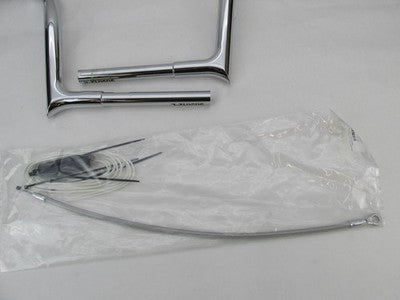 Fat Baggers NOS 909112 EZ Install Pointed Top Handlebar Kit 12" Chrome