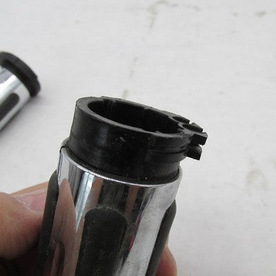 Pair of Harley Davidson OEM CVO Stealth Chrome/Rubber Handlebar Grips