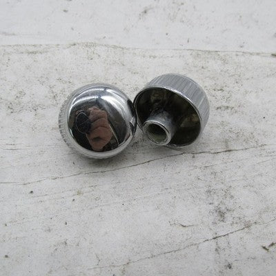 Pair of Harley Davidson Dashboard Ignition Panel Chrome Switch Knobs