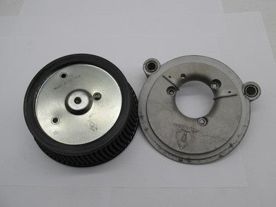 Arlen Ness Harley Davidson Air Cleaner Filter and Backing Plate Set