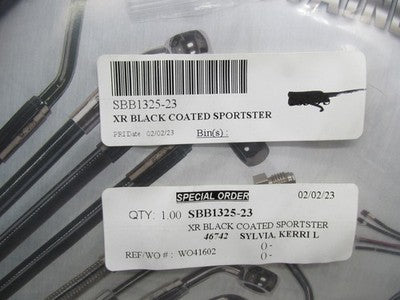 Magnum NOS XR Stainless Black Coated Brake Line Kit SBB1325-33