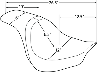 Drag Specialties Predator Seat Smooth Vinyl 0802-1264
