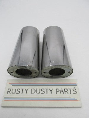 Pair of Harley-Davidson Genuine Stock Softail Fatboy Cowbells Fork Covers