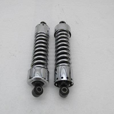 Pair of Harley OEM EUC Stock 91-17 Dyna 12" Chrome Rear Shock Absorber