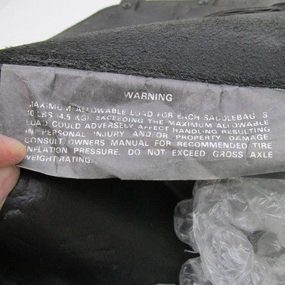 Harley OEM Leather Left Saddlebag Sportster Premium 94-03 w/ Reflector