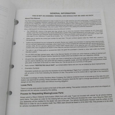 Harley Davidson Genuine 2015 DYNA Models Parts Catalog Official Factor
