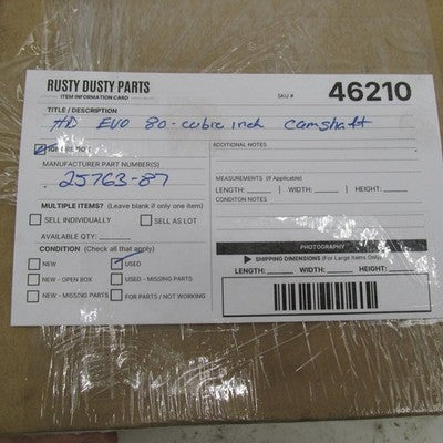 Harley Davidson OEM 80 Cubic Inch Camshaft Gear Evolution Big Twin Evo
