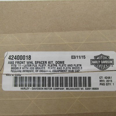 Harley-Davidson ABS Front Wheel Black Spacer Dome Kit Touring Models 4