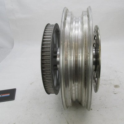 Harley Davidson OEM 16"x3" Rear Wheel Rim w/ Pulley & Brake Rotor 4105