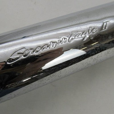 Harley Screamin Eagle II Chrome Muffler Exhaust Slash Cut 00-06 Softai