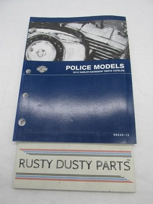 Harley-Davidson Official Factory 2012 Police Models Parts Catalog 9954
