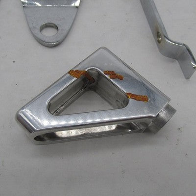 Mixed Lot of 6 Harley Davidson Misc Chrome Support Brackets Braces Har