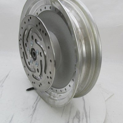 Harley Genuine 16x3 Solid Disc Rear Wheel w/ Rotor & Pulley Fat Boy 41