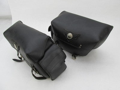 Pair of Harley Davidson Universal Motorcycle Synthetic Leather Saddleb