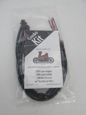 LA Choppers Harley Davidson 2018+ Softail 12-14" Bars Cable Kit LA-815