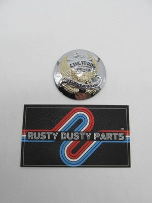 Harley-Davidson OEM NOS "Live to Ride" Gold Eagle Brake Caliper Insert