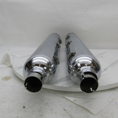 Harley Davidson OEM Pair of CVO Chrome Exhaust Mufflers 65594-11 (R) 6