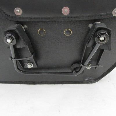 Pair of Viking Bags Large 30L Black Leather-Wrapped Hard Saddlebags WA