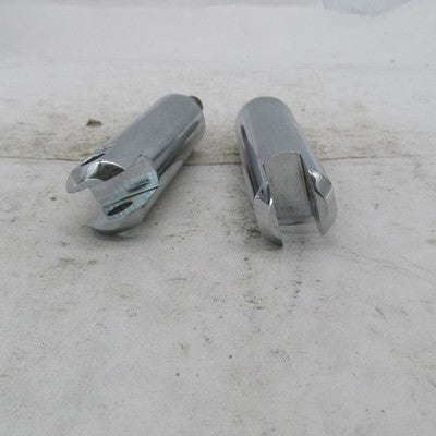 Pair of Chrome Footpeg 3.75" Extension Adapter Clevis Male Mounts for