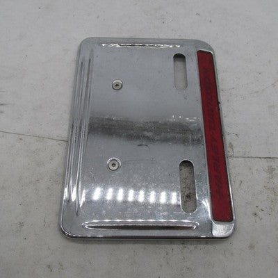 Harley Davidson OEM License Plate Frame Script Backplate w/ Reflector