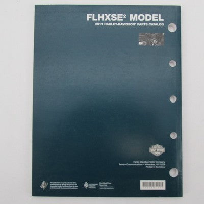Harley-Davidson Official Factory 2011 FLHXSE2 Model Parts Catalog 9943