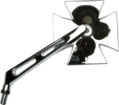 Emgo Maltese Cross Mirror 10mm Split Stem L.H. 20-34864A