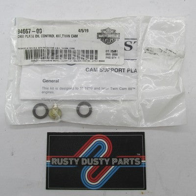Harley-Davidson OEM NOS Cam Support Plate Oil Control Kit 94667-00