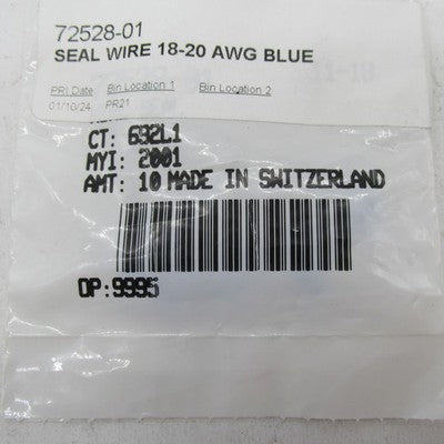 Lot of 9 Harley-Davidson OEM NOS 18-20 AWG Seal Wires Blue 72528-01