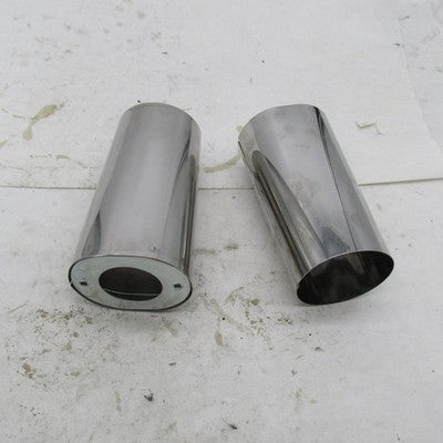 Harley Davidson OEM Pair of Stock Chrome Fork Slider Covers FLHT 1986-