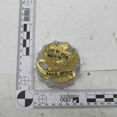 Harley Davidson Genuine Live to Ride Eagle Spirt Gas Tank Cap Chrome w