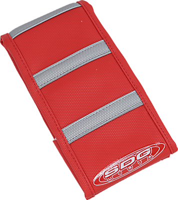 SDG 6-Rib Gripper Seat Covers Gray Ribs Red Cover 95943XRR