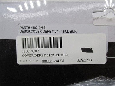 Drag Specialties NOS 1107-0287 Black Derby Cover 04-19XL
