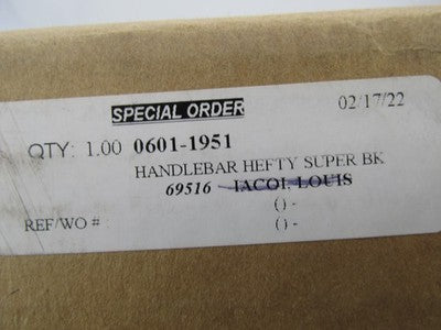 LA Choppers NOS Harley 1-1/4" Hefty Super Handlebar Black 0601-1951 LA
